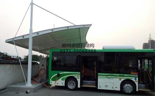 公交車充電樁膜結構頂棚